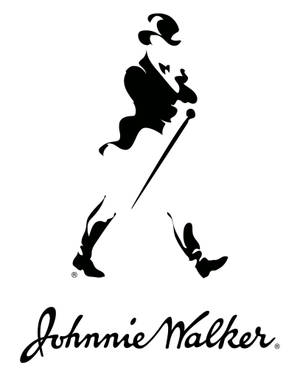 Johnnie Walker 標誌，包含一個行走中戴高帽持手杖的男性剪影。 — Pubg 標誌 壁紙