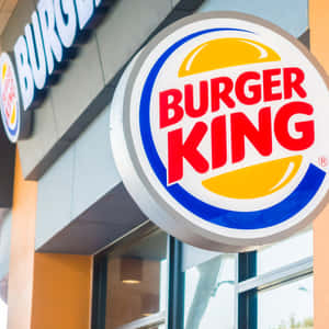 建築物外牆上的Burger King餐廳標誌 — 漢堡王 壁紙