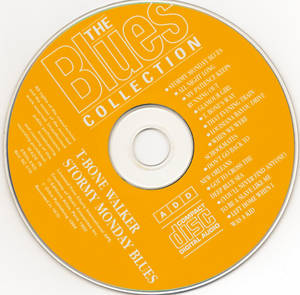 橙色光碟，白色文字，用於 T-Bone Walker 的 The Blues Collection。 — 音樂 壁紙