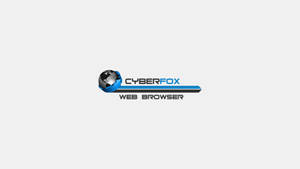 Cyberfox網頁瀏覽器標誌，帶有地球儀和藍色絲帶設計。 — 網站 壁紙