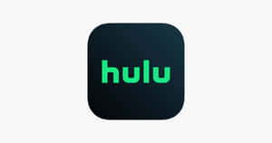 Hulu 應用程式圖示，在深色圓角方形背景上帶有綠色文字。 — 螢幕保護 壁紙