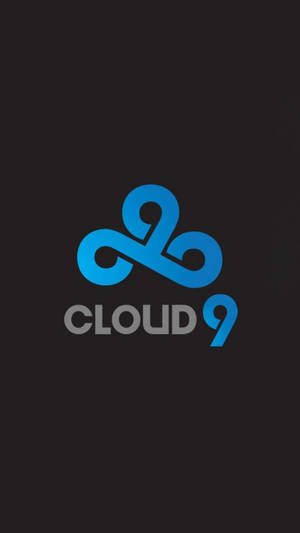 深色背景上的藍色Cloud9標誌 — 雲九 壁紙