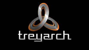 Treyarch 標誌，帶有互鎖的金屬環和黑色背景上的銀色文字 — BLACKPINK 標誌 壁紙