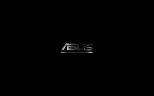 黑色背景上的ASUS標誌連標語 — ASUS 壁紙