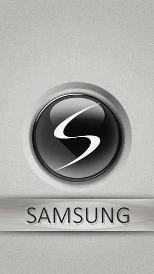 拉絲金屬背景上的Samsung標誌 — 三星Galaxy 壁紙