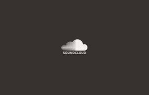 白色 SoundCloud 標誌在深灰色背景上 — Soundcloud 壁紙