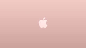 玫瑰金漸變背景上的Apple標誌 — 玫瑰金 壁紙