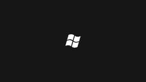 黑色背景上的Windows標誌 — 簡約暗黑美學 壁紙