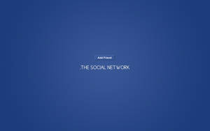 藍色漸變背景，帶有「新增朋友」按鈕和「.THE SOCIAL NETWORK」文字。 — 社群媒體 壁紙