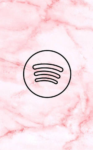 粉紅色大理石背景上的Spotify標誌 — Galaxy Tab S 壁紙
