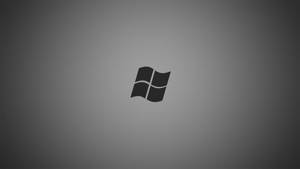 Windows標誌在漸變灰色背景上 — 簡約暗黑美學 壁紙