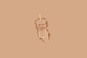 帶有花卉花環和文字 but first coffee 的咖啡杯。 — 最酷的桌面 壁紙