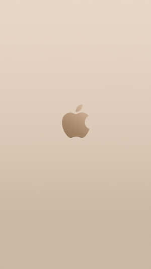 金色漸變背景上的Apple標誌 — 玫瑰金 iPhone 壁紙