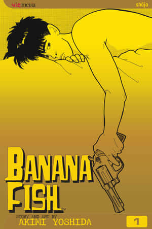 《Banana Fish》動畫封面，顯示一個男人拿著槍。 — 魚 GIF 壁紙