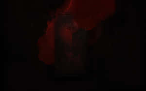 一個深色長方形，在黑色紋理背景上有紅色符號。 — 電玩遊戲 GIF 壁紙