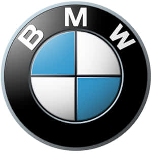 BMW標誌，黑色背景上帶有藍色白色象限