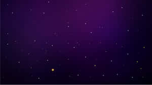 散落著閃爍星星的紫色夜空 — 淺紫色系美學 壁紙