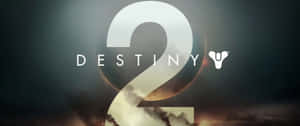 Destiny 2 遊戲標誌，發光數字二襯托在宇宙雲層前。 — 電玩遊戲 GIF 壁紙