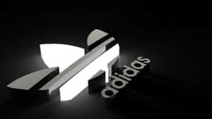 深色背景上發光的Adidas標誌 — 極限運動 壁紙