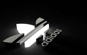 深色背景上發光的Adidas標誌 — 愛迪達 GIF 壁紙
