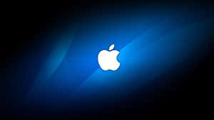 藍色漸變背景上的白色Apple標誌 — 蘋果標誌 iPhone 壁紙