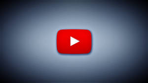 漸變灰色背景上的 YouTube 播放按鈕圖標 — YouTube 標誌 壁紙