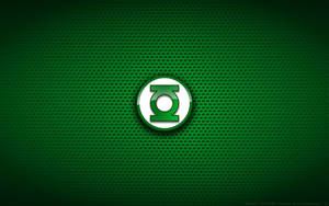 Green Lantern 標誌符號在紋理深綠色背景上 — 綠光戰警 壁紙