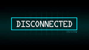 數位螢幕顯示「DISCONNECTED」及藍色光芒中的終端訊息。 — 程式碼 壁紙