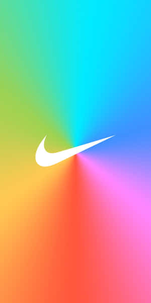Nike標誌在彩色漸變背景上 — Pixel 3 壁紙