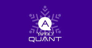 Yahoo Quant標誌，紫色背景上有雪花設計 — 雅虎 壁紙