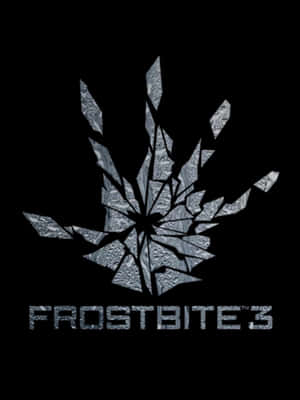 Frostbite 3 標誌，採用破碎的冰晶設計。 — Kindle 壁紙