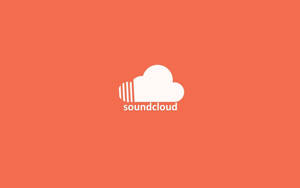 珊瑚色背景上的SoundCloud標誌 — Soundcloud 壁紙