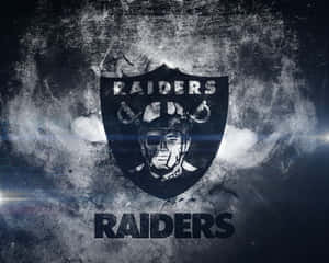 Raiders標誌在裂紋混凝土上帶有發光光條 — 奧克蘭運動家 壁紙