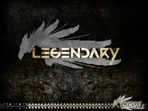 一個深色紋理背景，帶有馬剪影和金色的「legendary」字樣。 — 電玩遊戲 GIF 壁紙