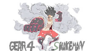 動漫角色穿著紅色短褲，在煙霧中釋放出強力一拳。 — 戰爭機器5 壁紙
