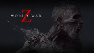 殭屍帶有斷骨和血跡，旁邊是World War Z標誌。