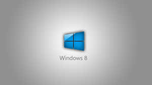 灰色漸變背景上的Windows 8標誌 — 深色窗戶 壁紙