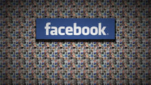 Facebook標誌，背景為用戶個人資料圖片。 — 社群媒體 壁紙