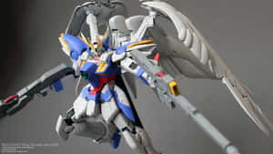 Wing Gundam Zero EW模型，翅膀展開，武器拔出。 — 機動戰士鋼彈 壁紙