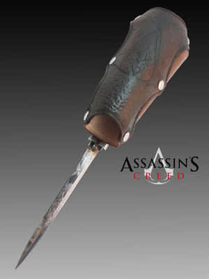 Assassin's Creed 隱藏刀片，帶有皮革手柄和雕刻刀片。 — HMD Terra M 壁紙