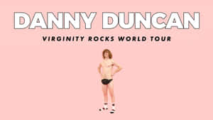 穿著內褲和襪子的男人為Virginity Rocks World Tour海報擺姿勢。 — 滑板 GIF 壁紙