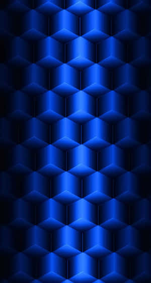 帶有漸變照明和銳利陰影的抽象藍色3D立方體圖案。 — iPhone X 動態 壁紙