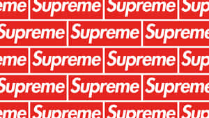 紅白Supreme標誌圖案壁紙 — 7680x4320 壁紙
