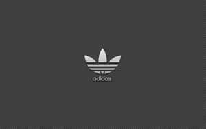 Adidas標誌在斜紋灰色背景上 — 愛迪達 GIF 壁紙