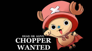 動漫角色喬巴（Chopper）的通緝海報，他是一位戴紅帽、披紅斗篷的馴鹿醫生。 — 迷幻酷炫 壁紙