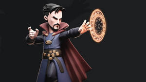 奇異博士用手施展發光的魔法咒語。 — 卡通 壁紙