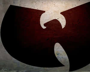Wu-Tang Clan標誌以黑色和紅色塗在粗糙的混凝土牆上。 — 嘻哈 壁紙