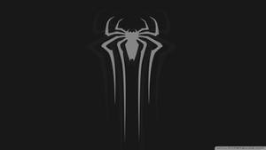 黑色背景上的灰色 Venom 標誌 — 蜘蛛人 壁紙