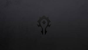 深色紋理背景上的Warcraft標誌 — 遊戲玩家標誌 壁紙