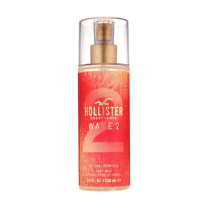 Hollister California Wave 2身體噴霧瓶，紅色和金色，專為她設計。 — 1:1 壁紙